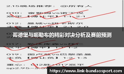 哥德堡与呃勒布的精彩对决分析及赛前预测